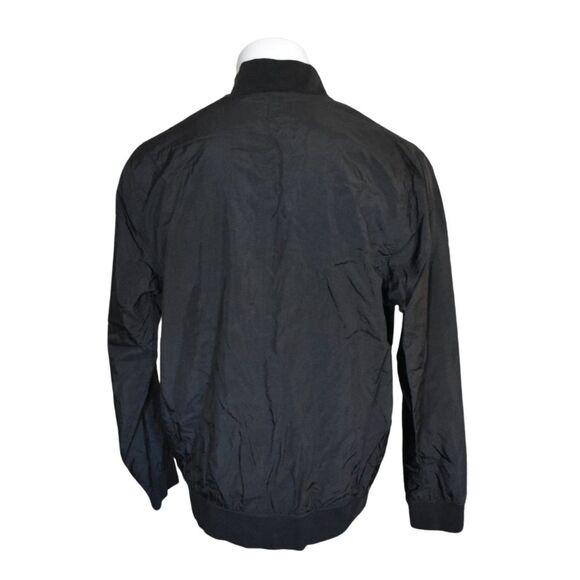 Nike Windbreaker Bomber Jacket Black Lightweight Athleticwear Mens Large - Picture 3 of 8